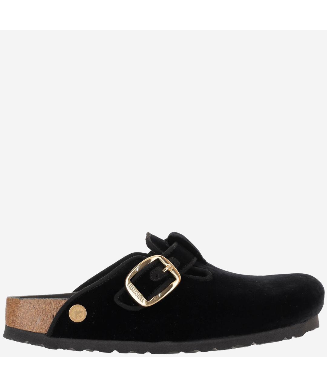 BIRKENSTOCK Черные бархатные сабо, фото 6