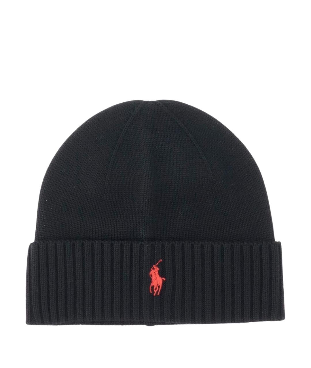 POLO RALPH LAUREN Черная шерстяная шапка, фото 1