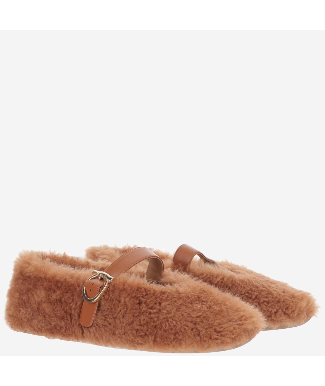FERRAGAMO Коричневые балетки, фото 3