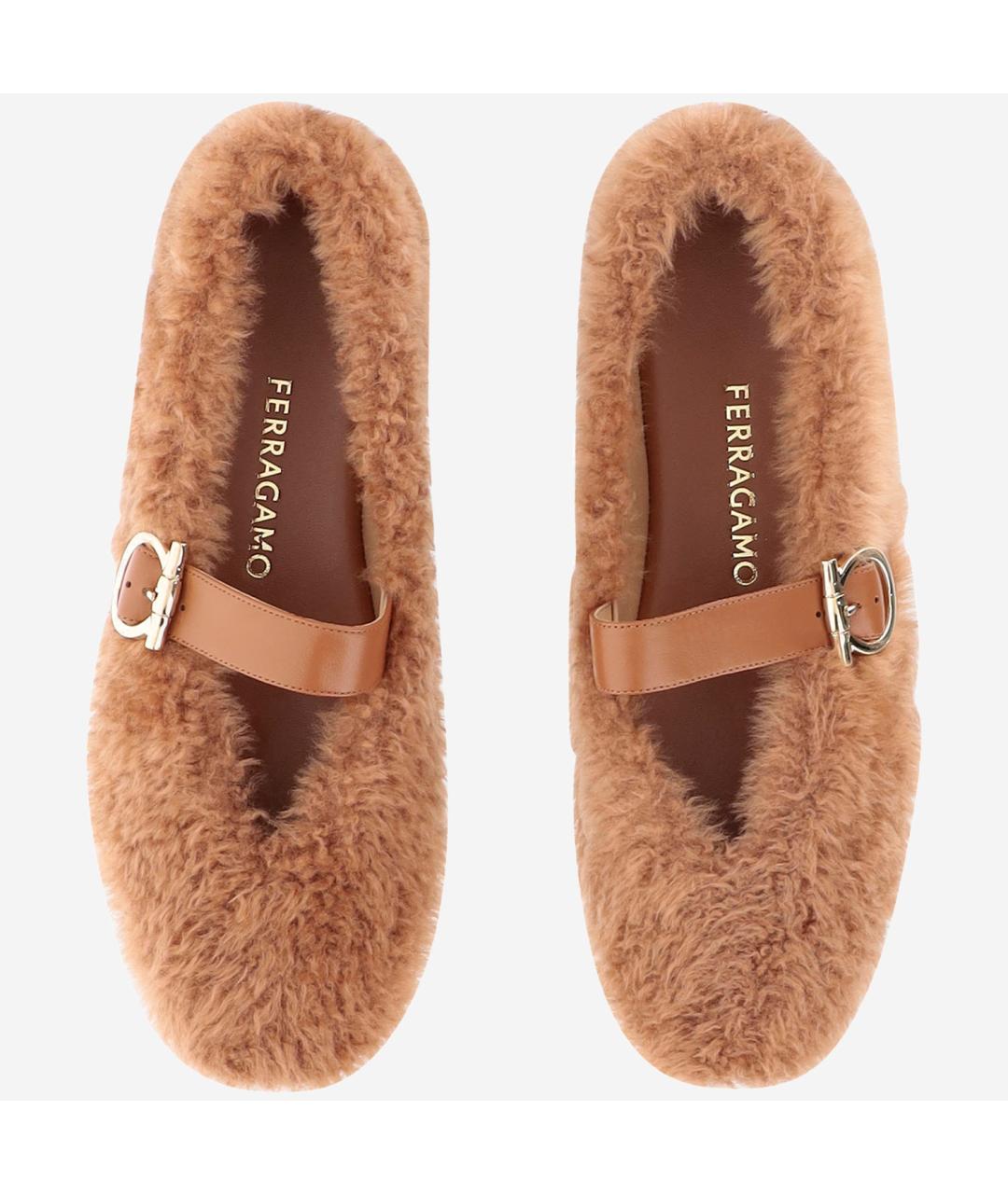 FERRAGAMO Коричневые балетки, фото 2