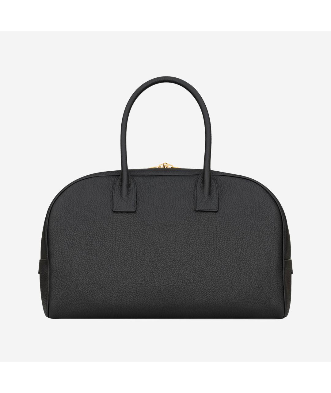 SAINT LAURENT Черная кожаная сумка тоут, фото 3