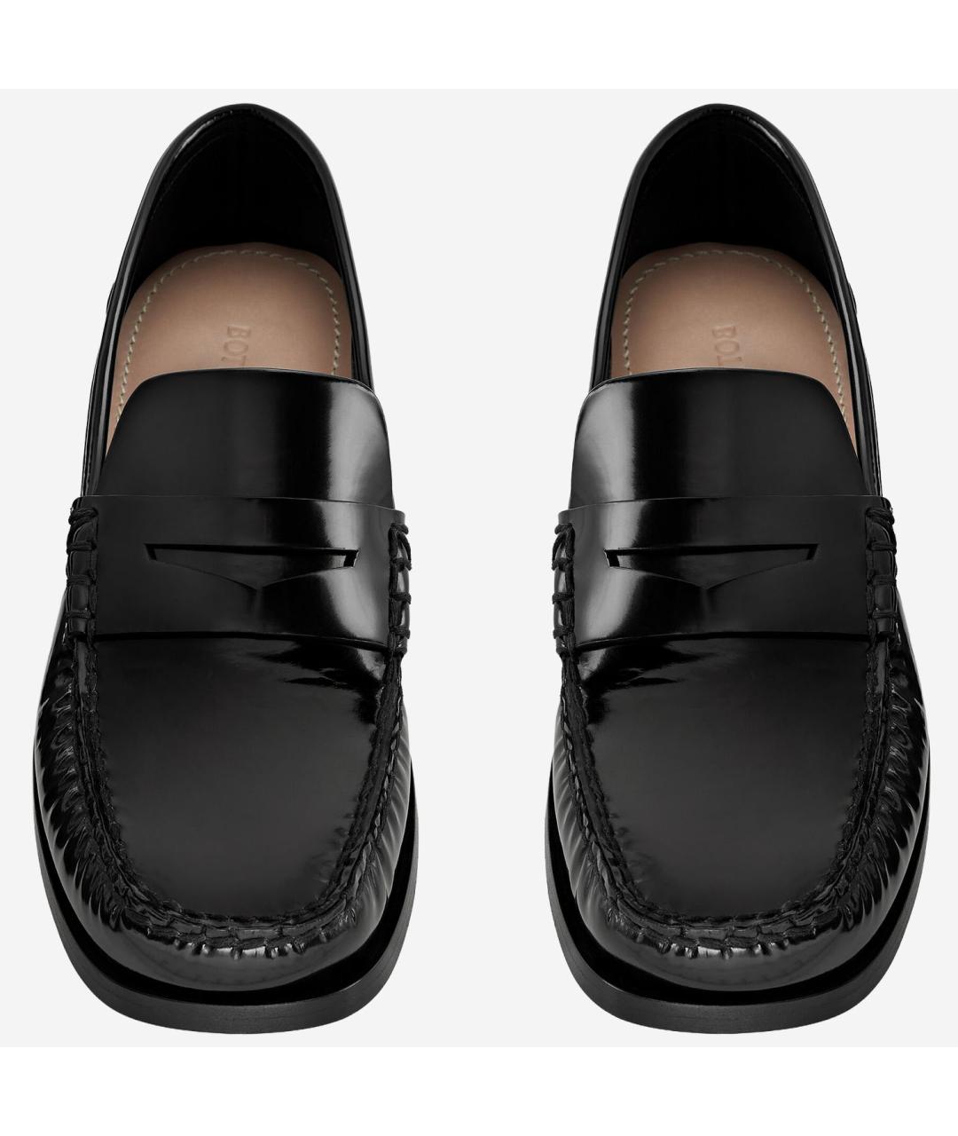 BOTTEGA VENETA Черные кожаные ботинки, фото 2