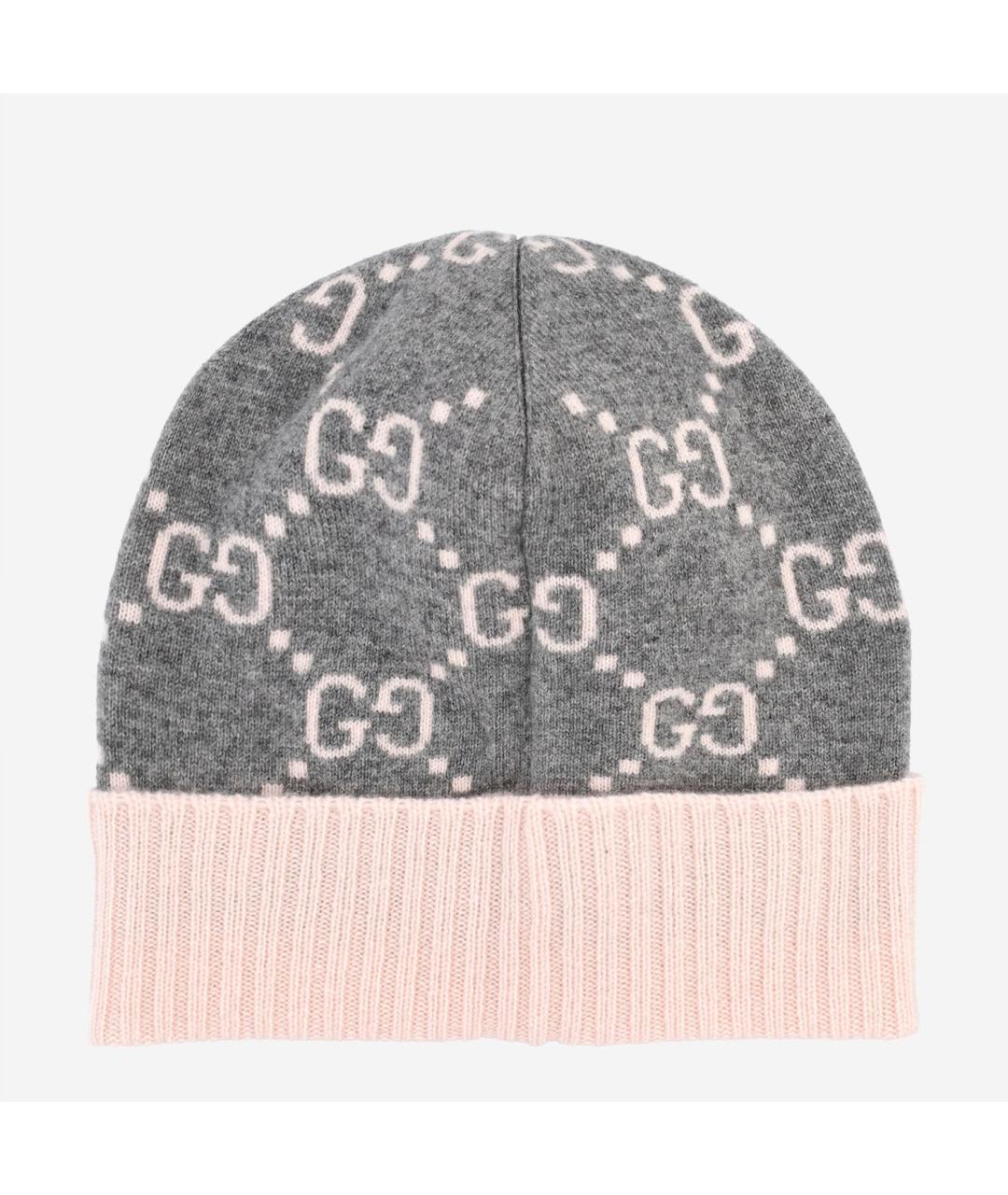 GUCCI Серая кашемировая шапка, фото 2