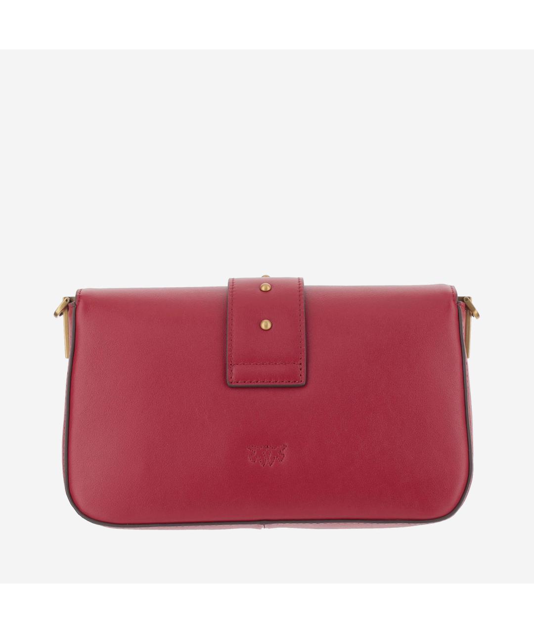 PINKO Красная кожаная сумка через плечо, фото 3