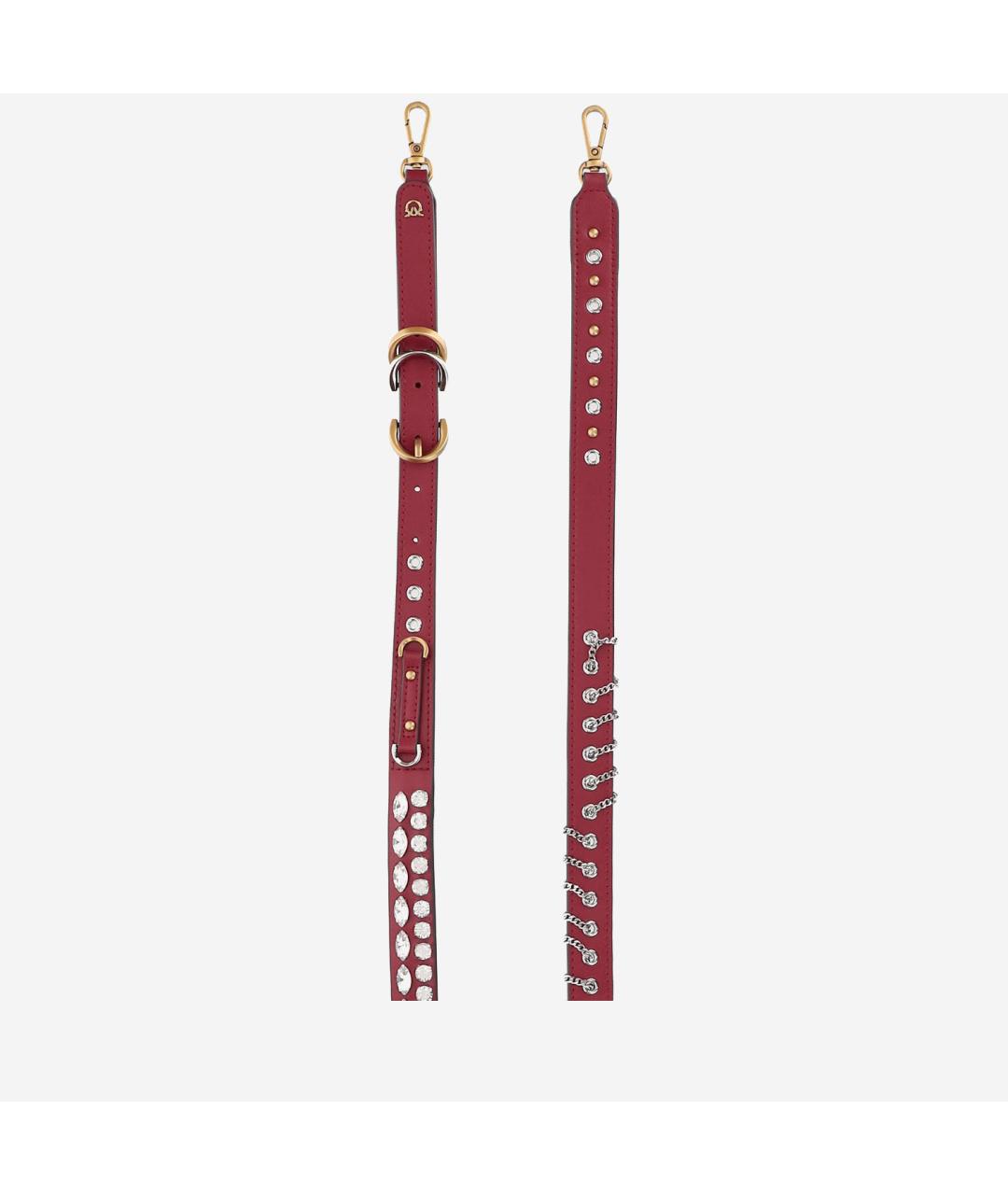 PINKO Красная кожаная сумка через плечо, фото 4