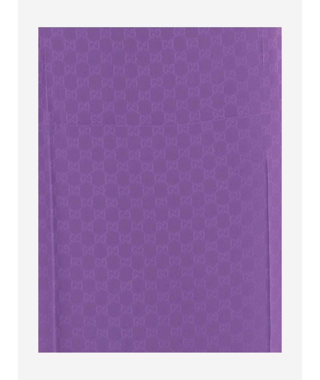 GUCCI Фиолетовая ацетатная юбка миди, фото 3