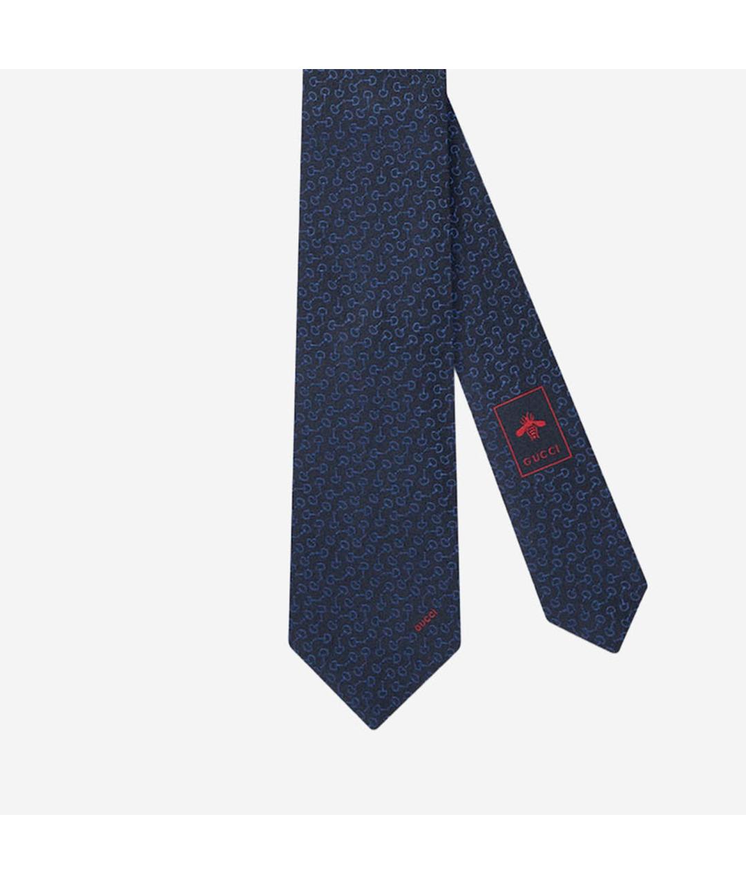 GUCCI Синий шелковый галстук, фото 2