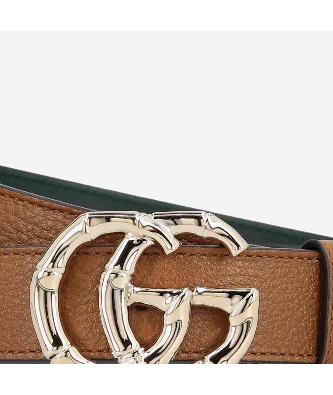 GUCCI Коричневый кожаный ремень, фото 3