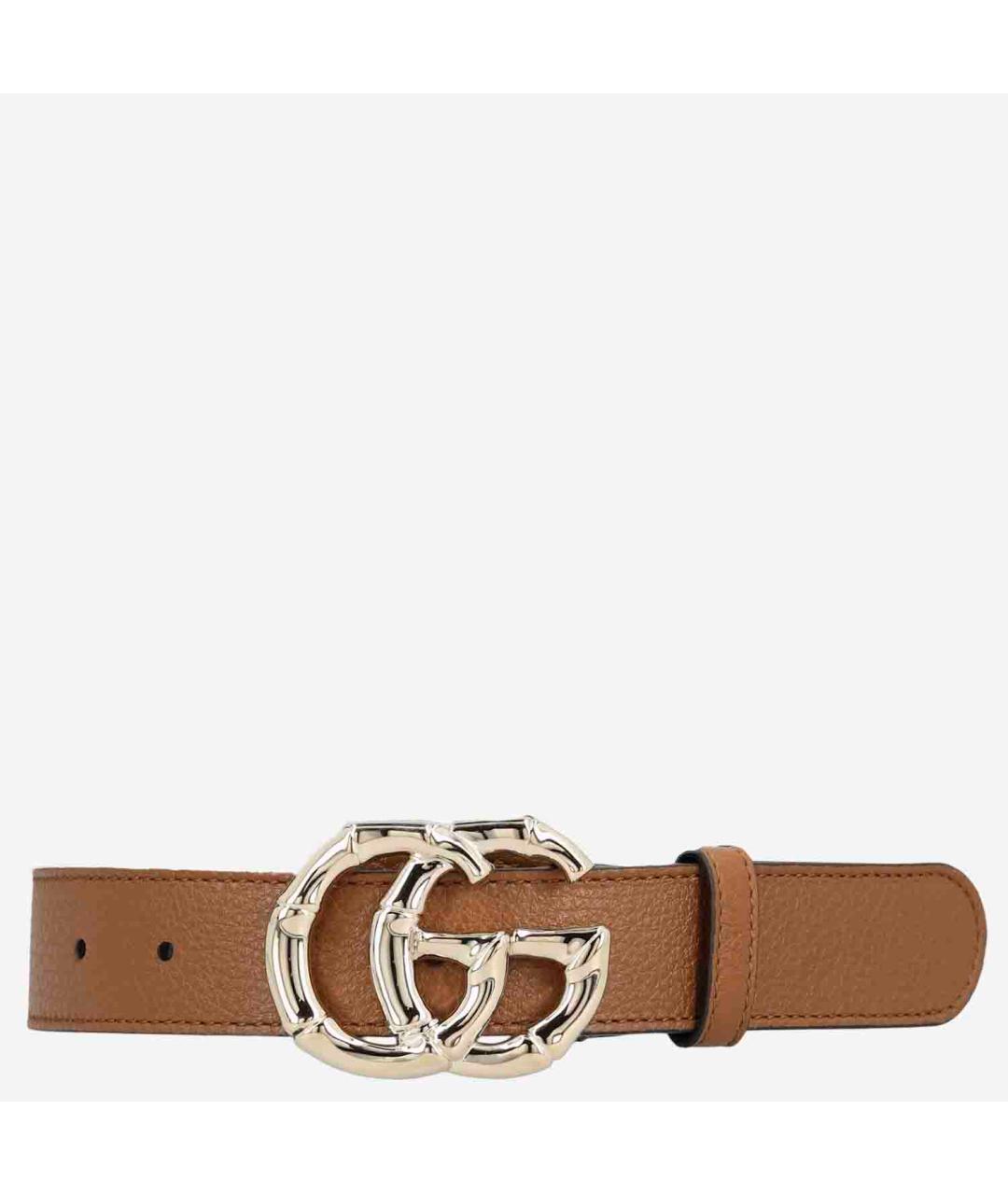 GUCCI Коричневый кожаный ремень, фото 4