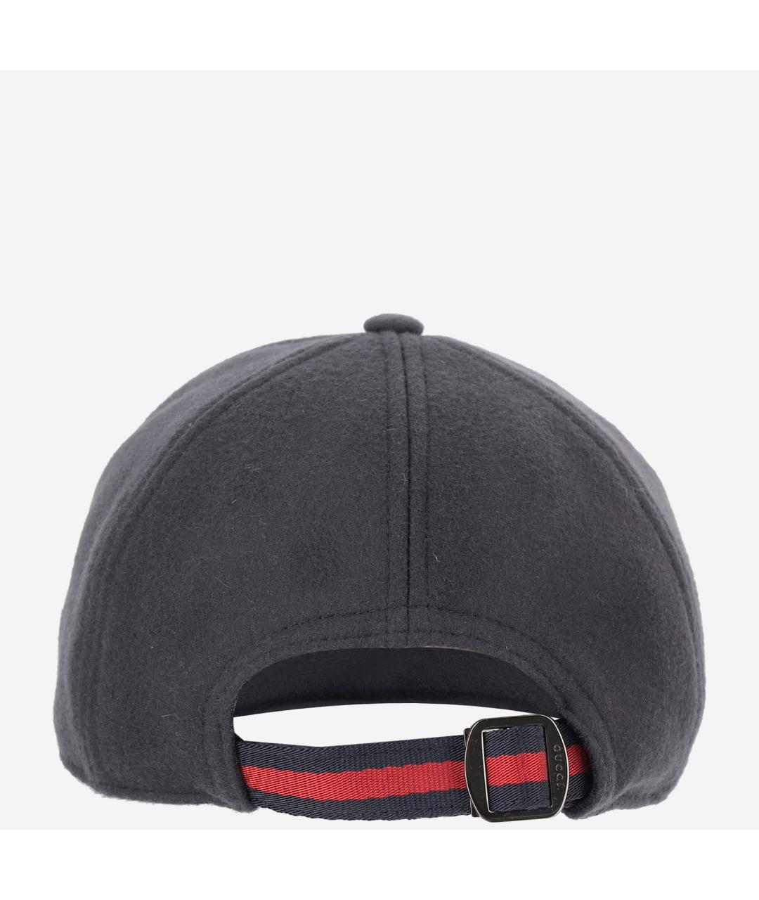 GUCCI Синяя шерстяная кепка/бейсболка, фото 3