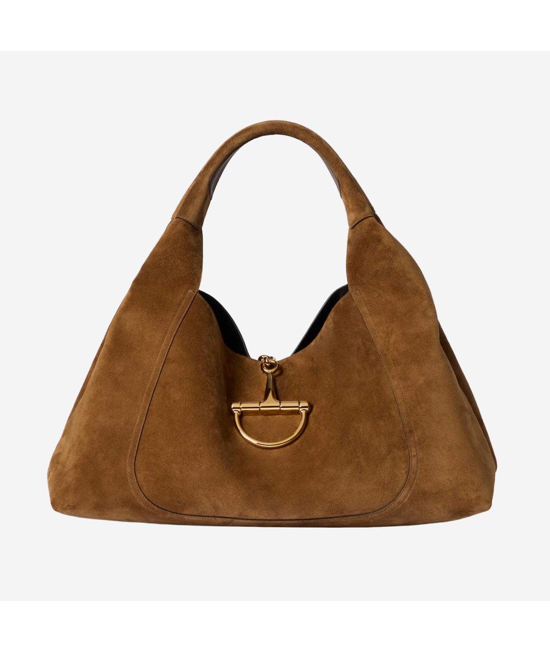 GUCCI Коричневая кожаная сумка тоут, фото 6