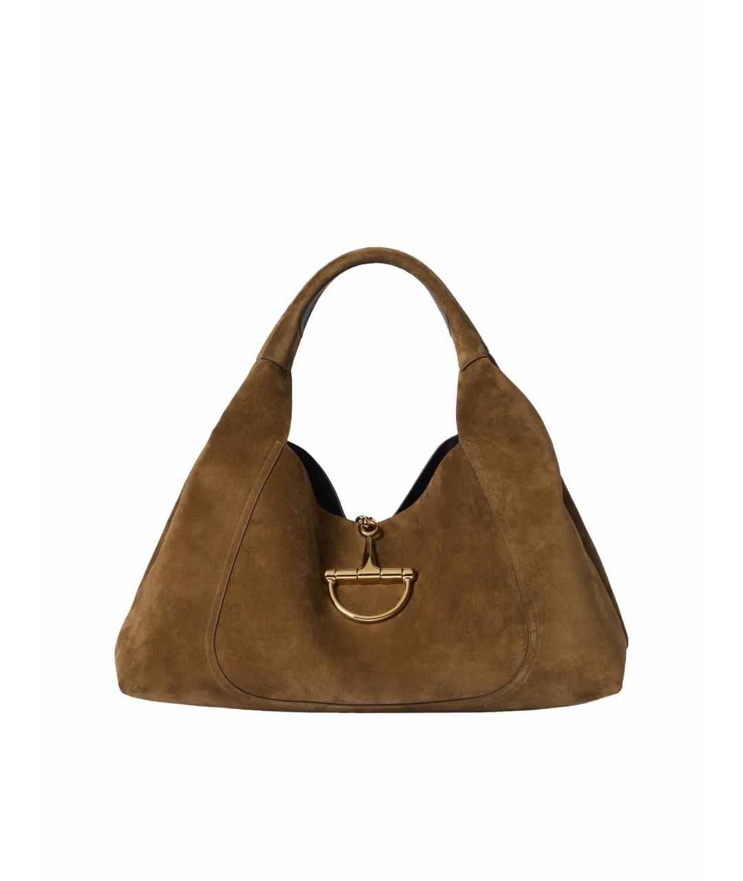 GUCCI Коричневая кожаная сумка тоут, фото 1