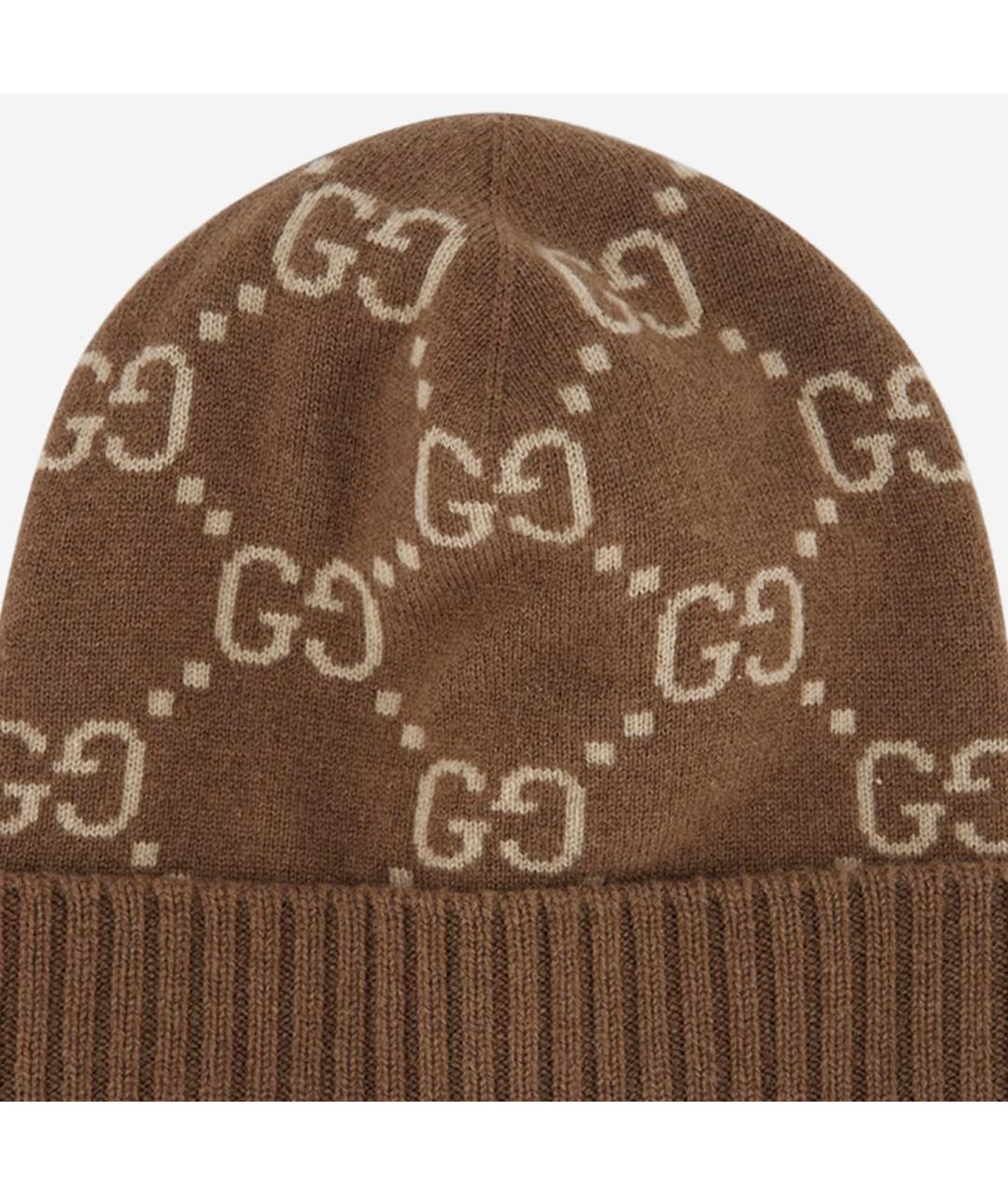GUCCI Коричневая шапка, фото 3