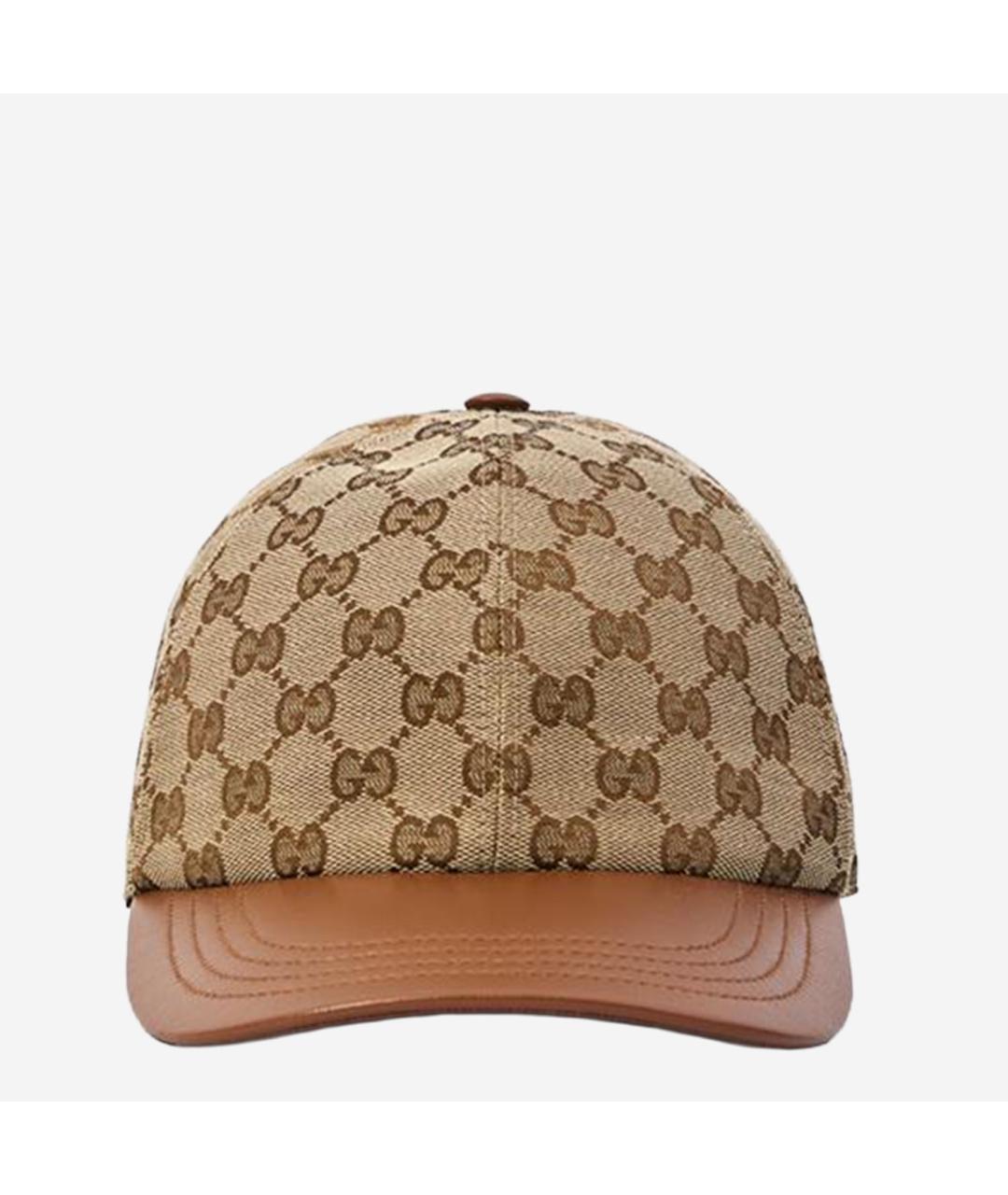 GUCCI Бежевая хлопковая кепка, фото 5