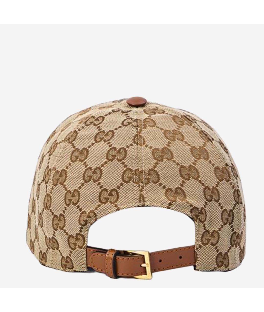 GUCCI Бежевая хлопковая кепка, фото 3