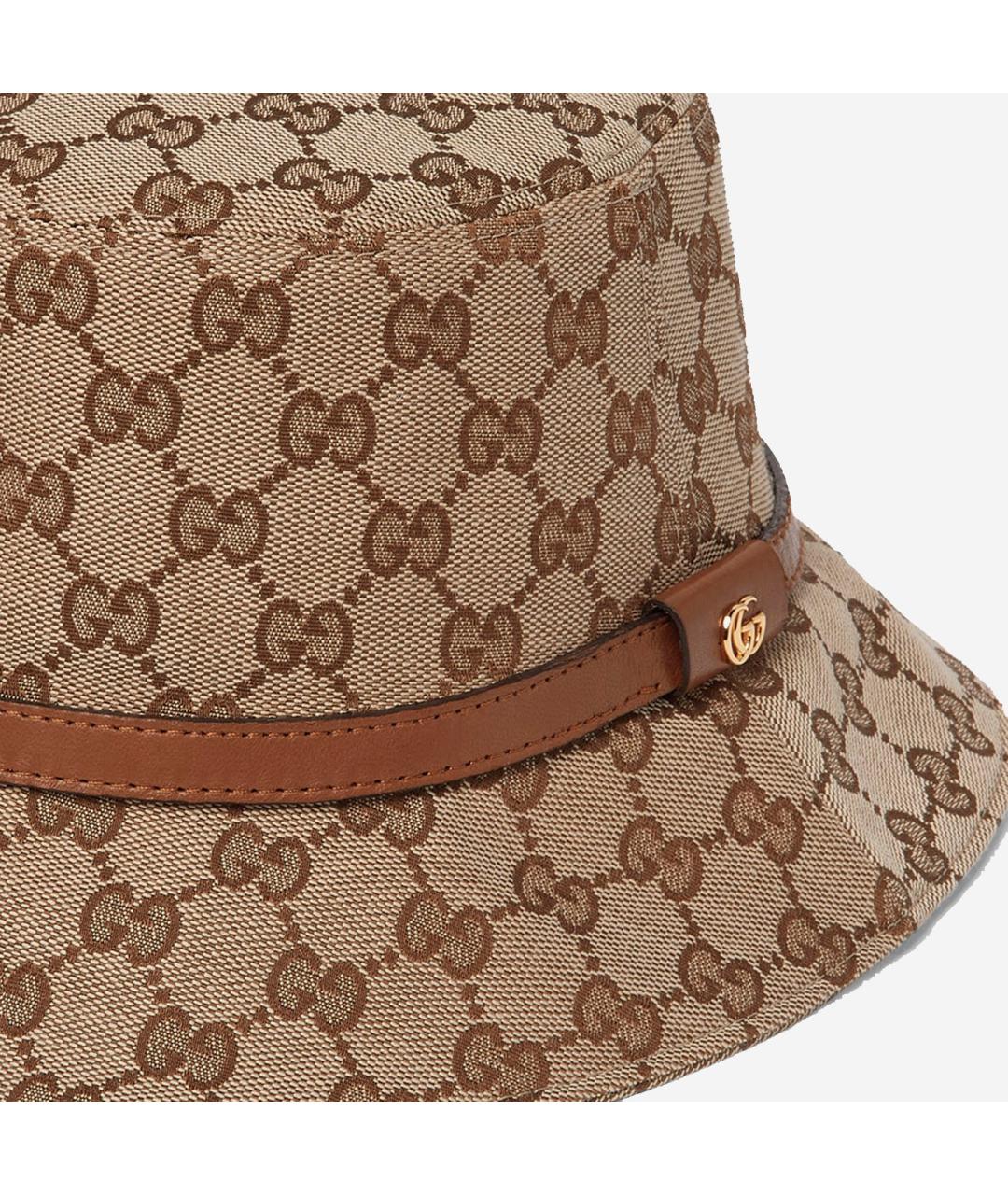 GUCCI Бежевая хлопковая панама, фото 3