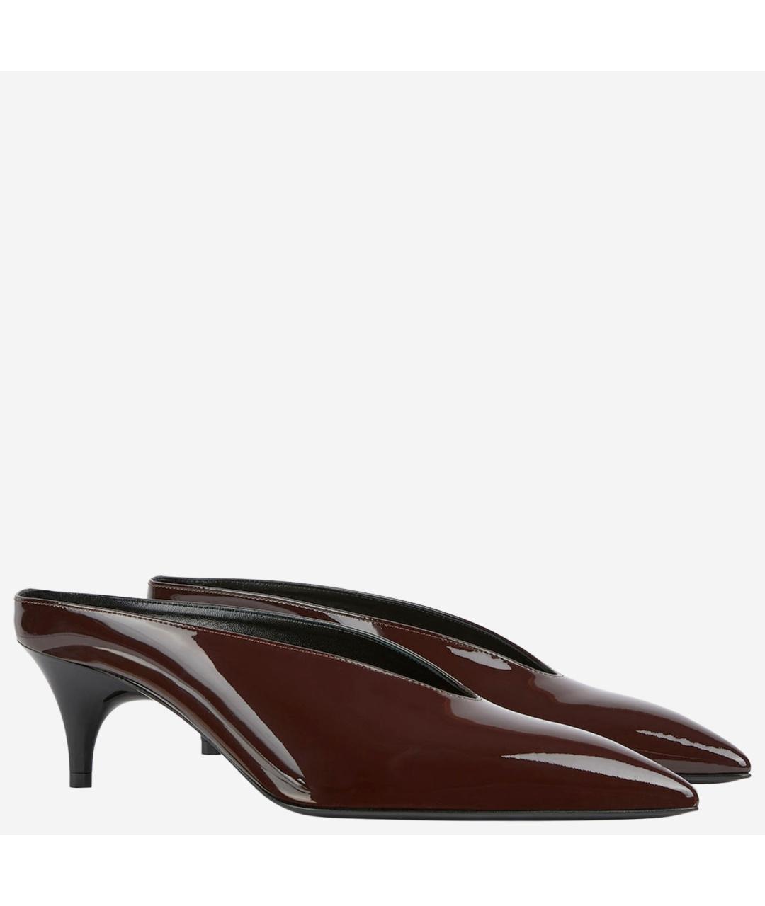 GUCCI Бордовые кожаные туфли, фото 2