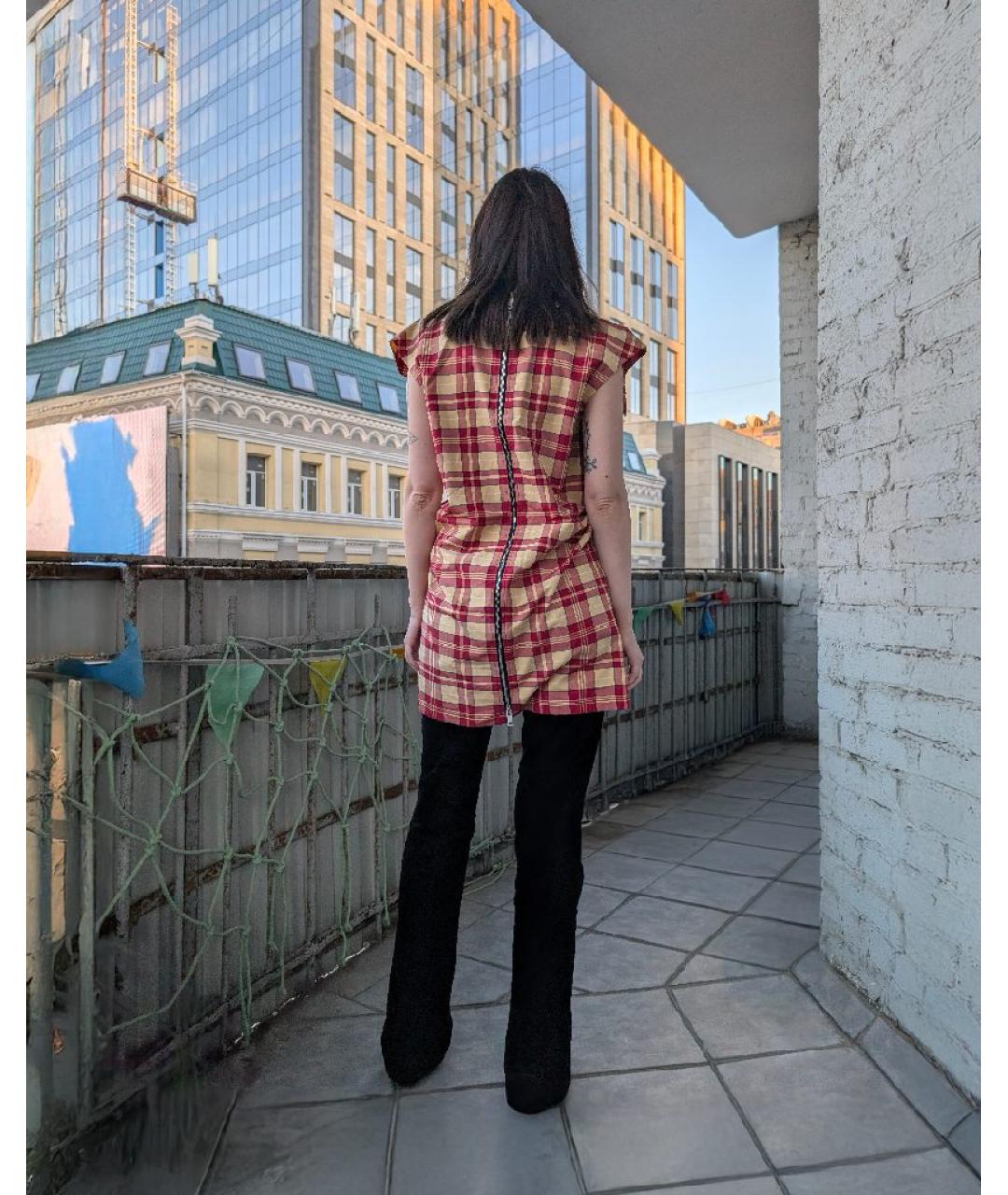 CELINE Черное вискозное повседневное платье, фото 6