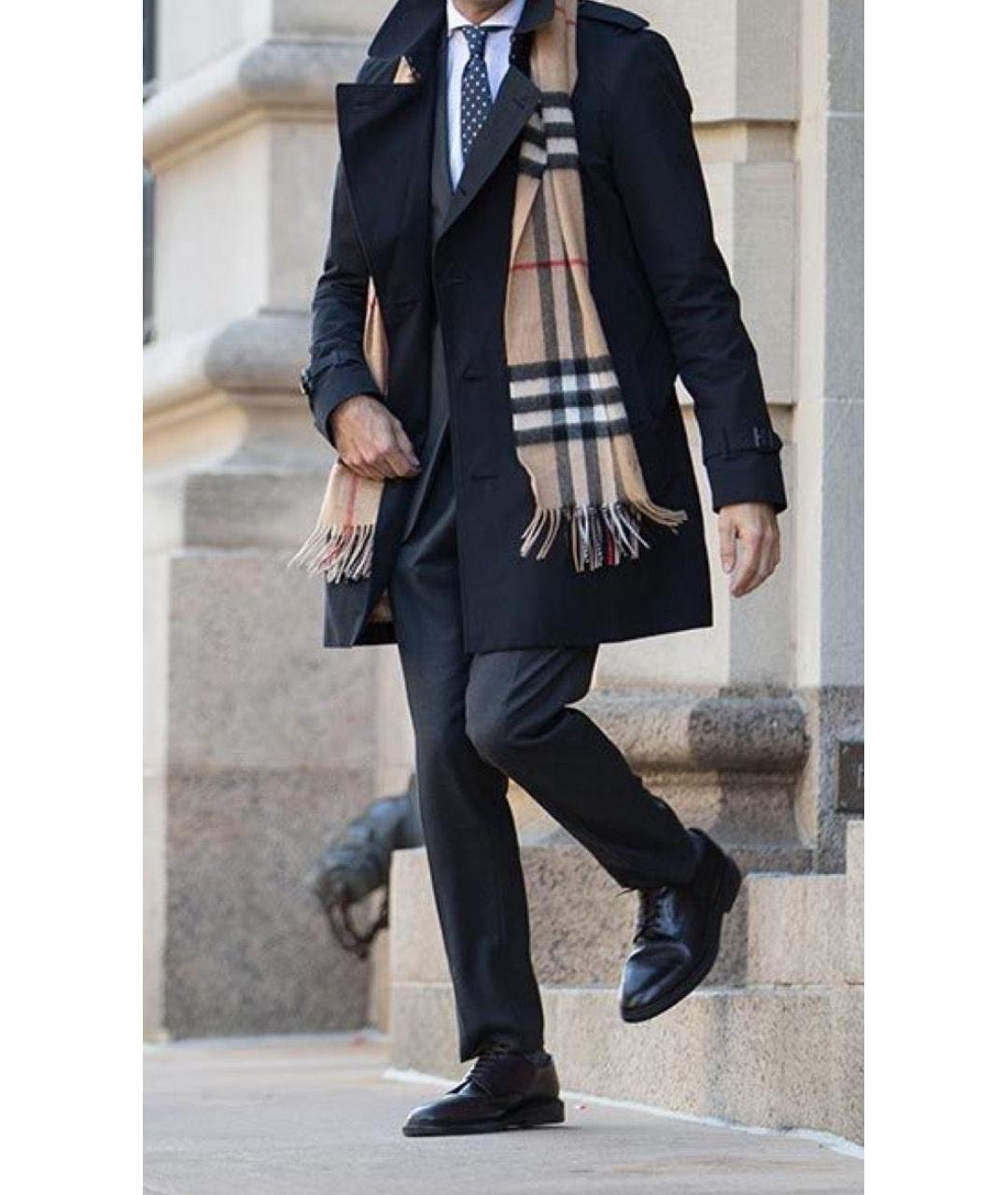BURBERRY Бежевый шарф, фото 5