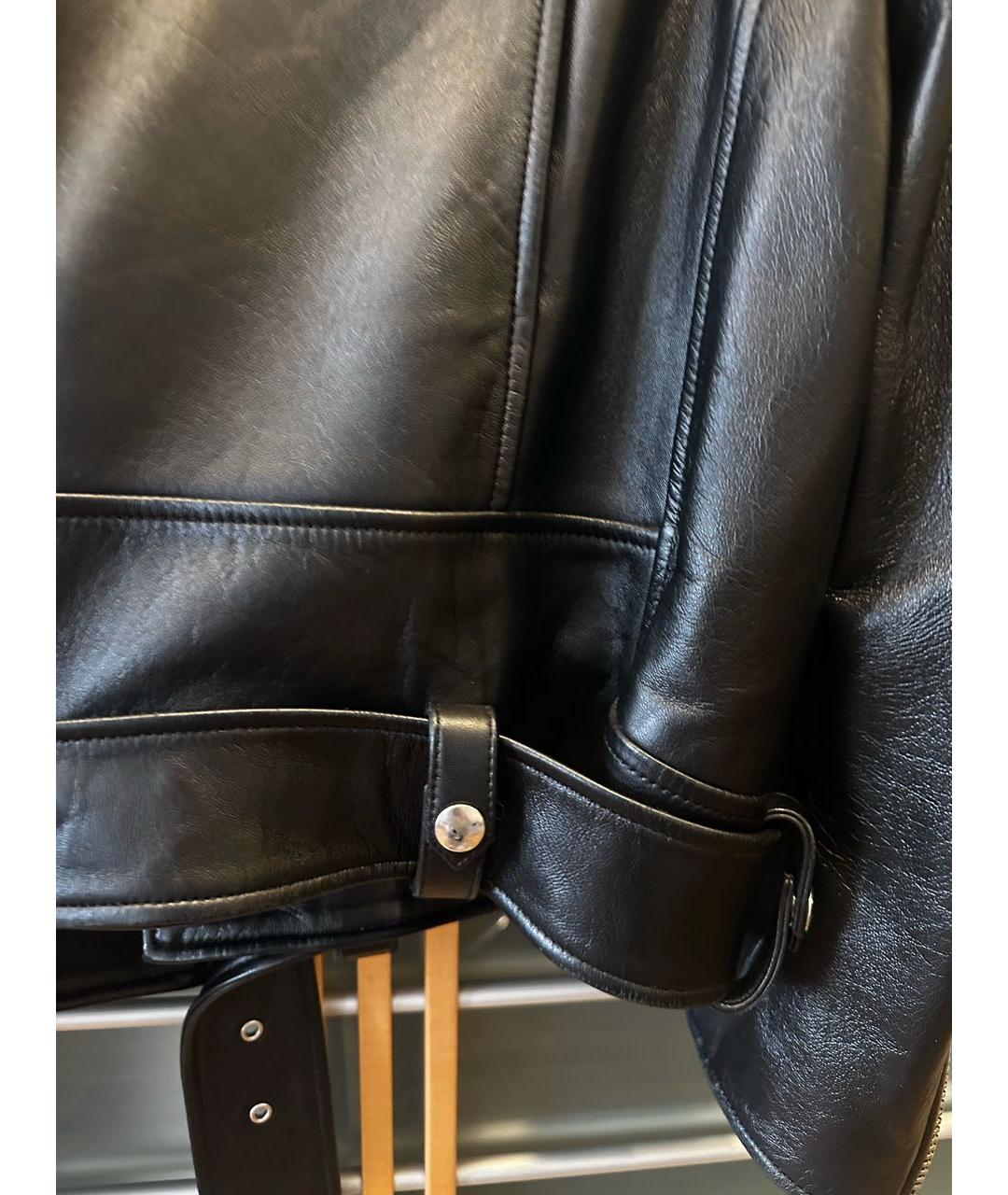 ACNE STUDIOS Черная кожаная куртка, фото 4