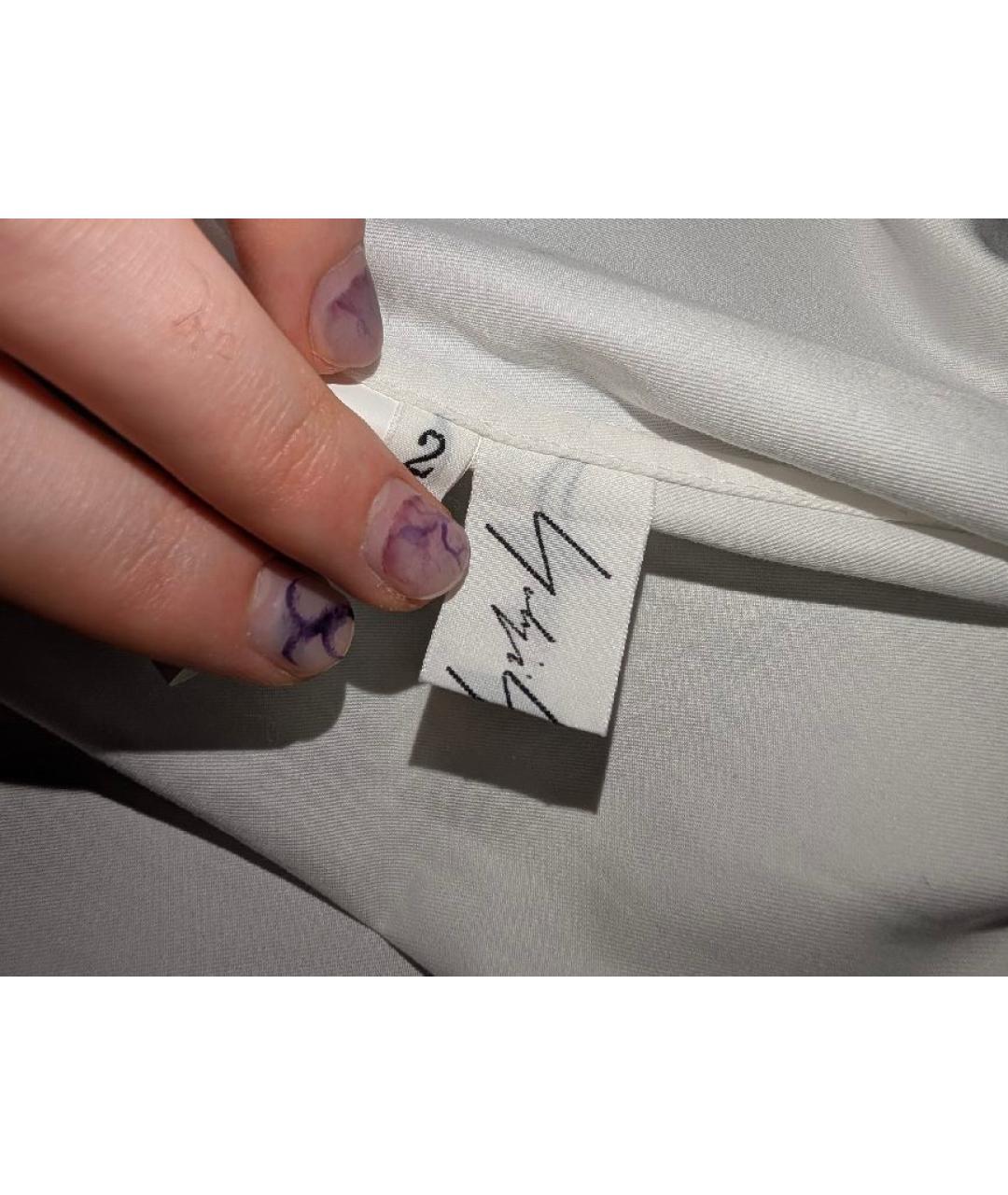 YOHJI YAMAMOTO Белое хлопковое повседневное платье, фото 4