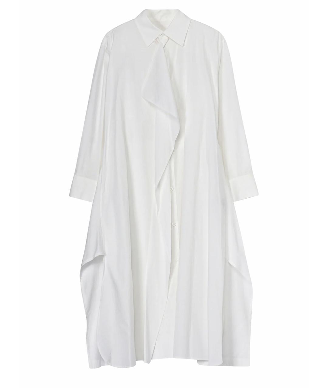 YOHJI YAMAMOTO Белое хлопковое повседневное платье, фото 1