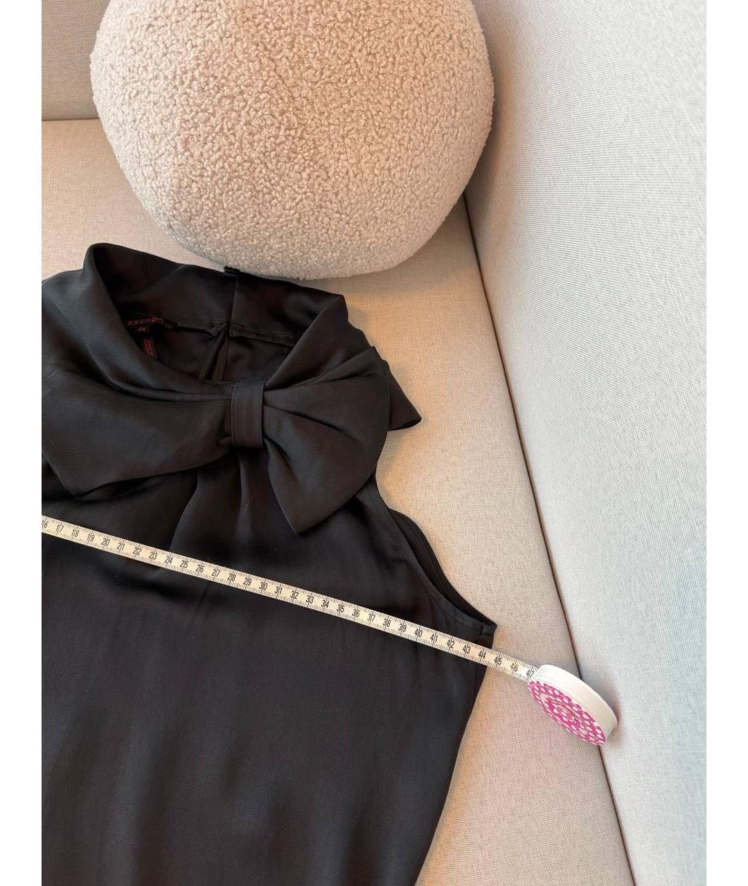 ESCADA Черная шелковая блузы, фото 7