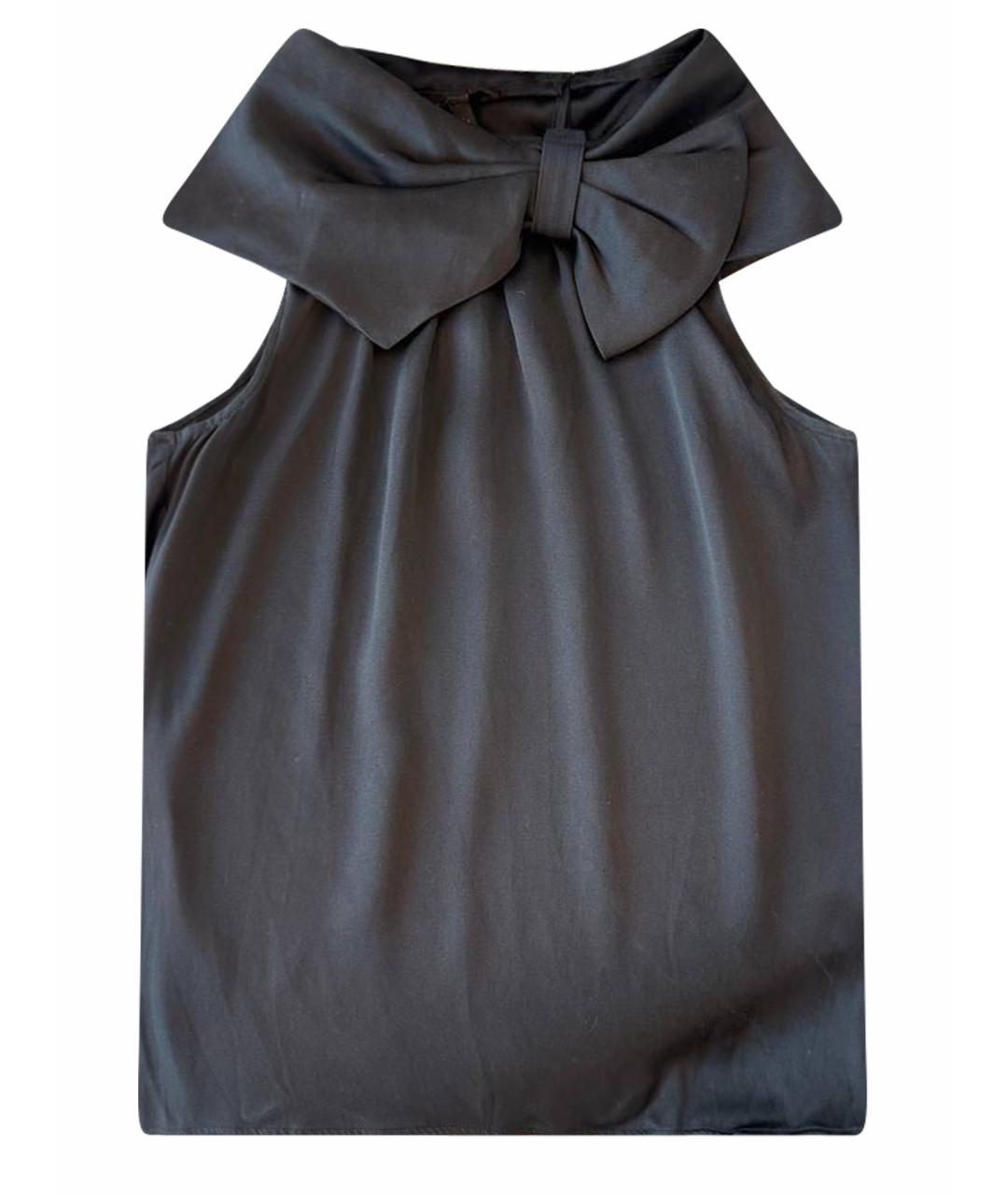 ESCADA Черная шелковая блузы, фото 1