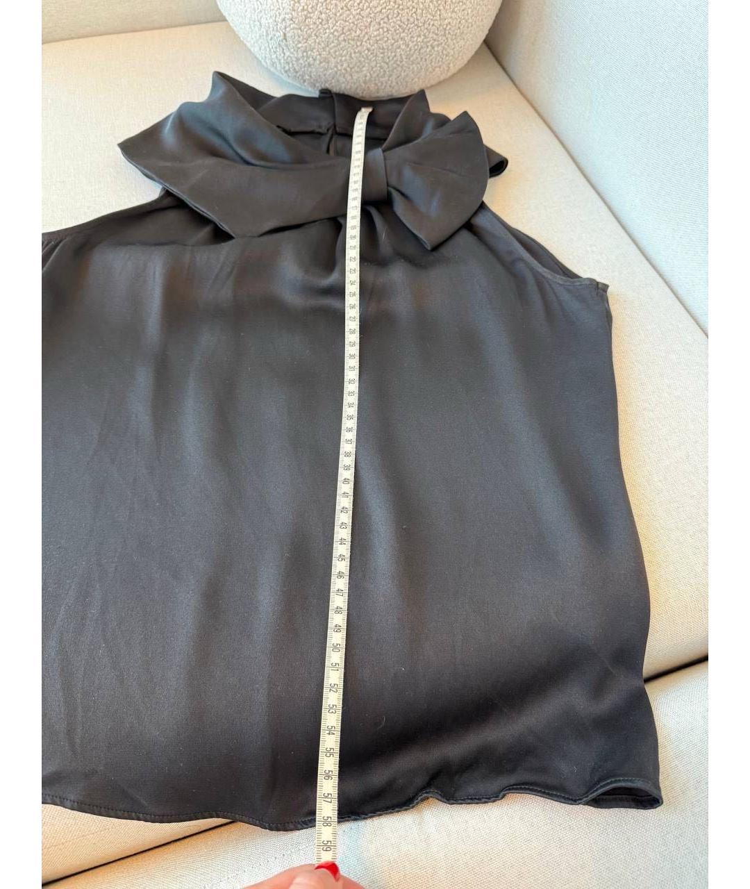 ESCADA Черная шелковая блузы, фото 6