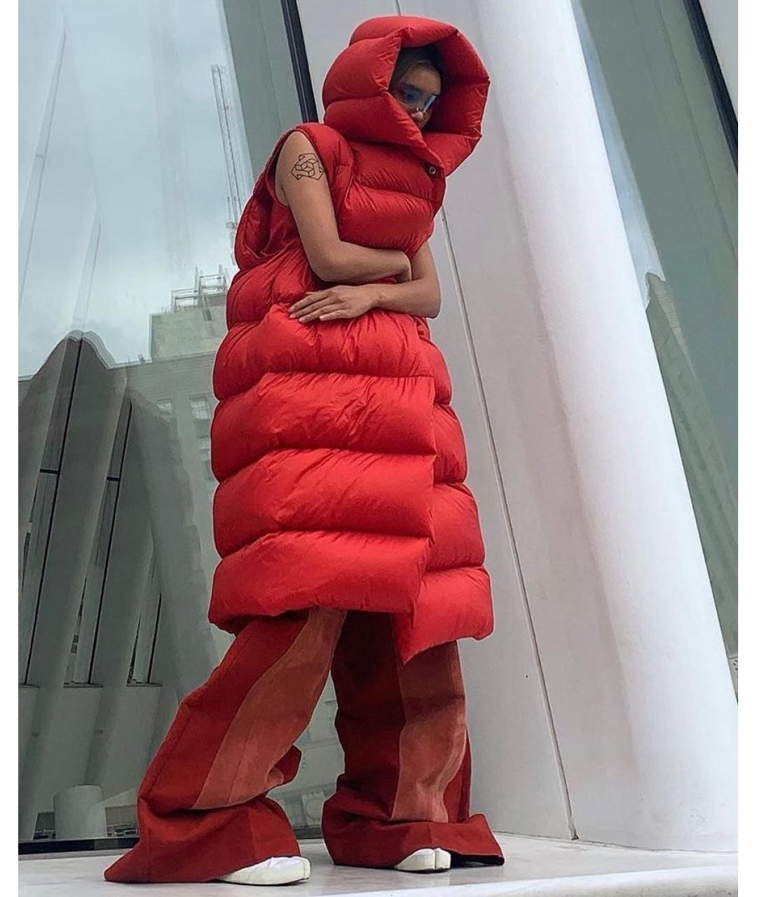 RICK OWENS Красный жилет, фото 7