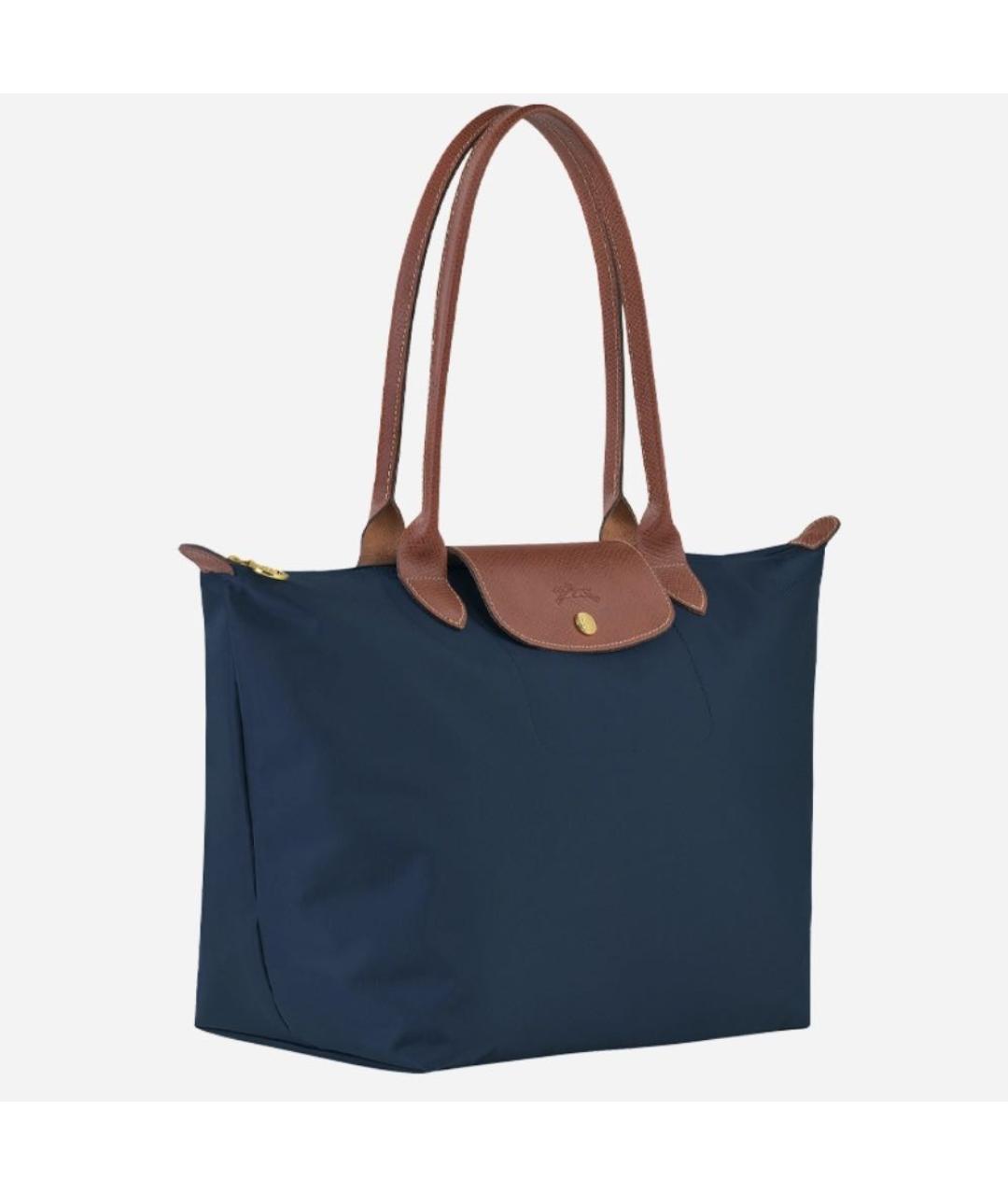 LONGCHAMP Темно-синяя сумка тоут, фото 7