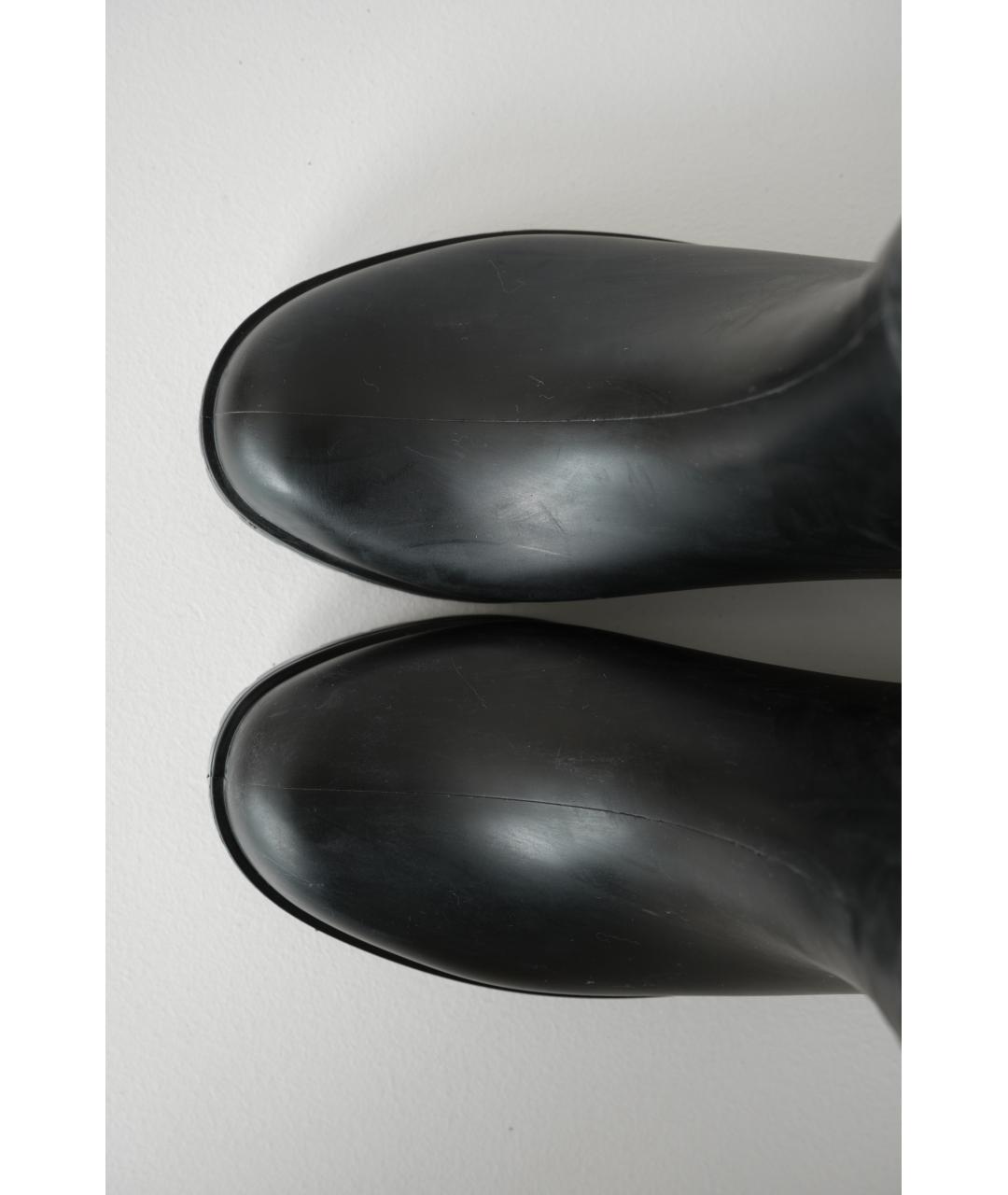 BOTTEGA VENETA Черные резиновые сапоги, фото 5