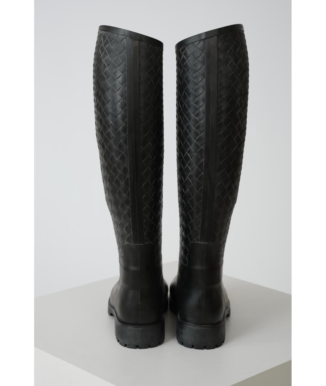 BOTTEGA VENETA Черные резиновые сапоги, фото 3