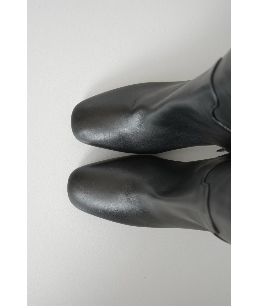 BOTTEGA VENETA Черные кожаные сапоги, фото 5