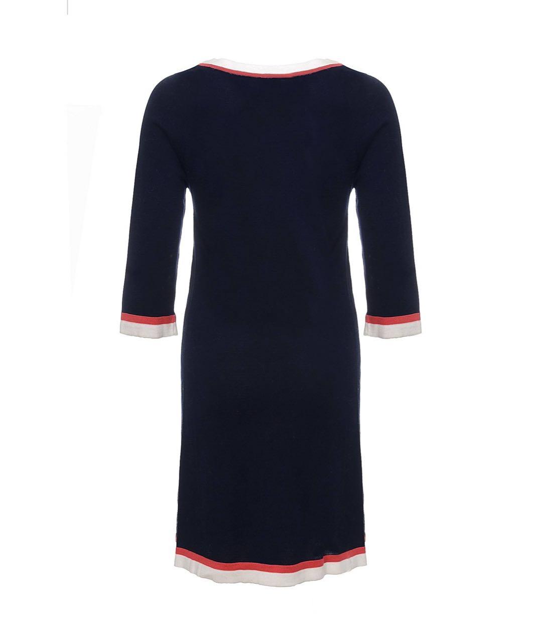 JO NO FUI Темно-синее хлопковое повседневное платье, фото 2