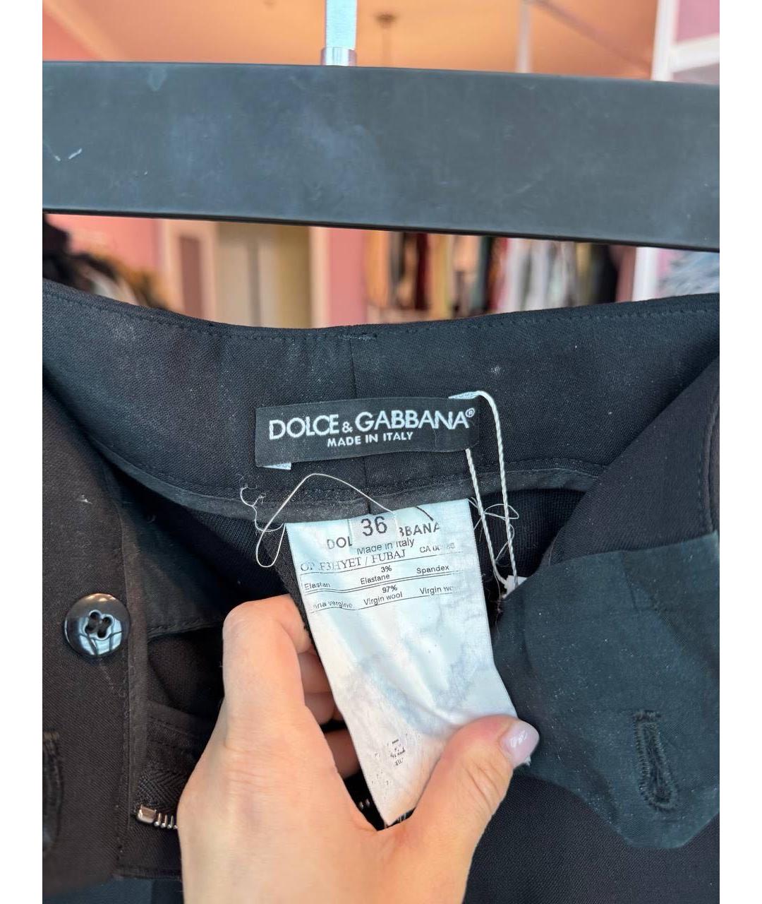 DOLCE&GABBANA Черные брюки узкие, фото 3