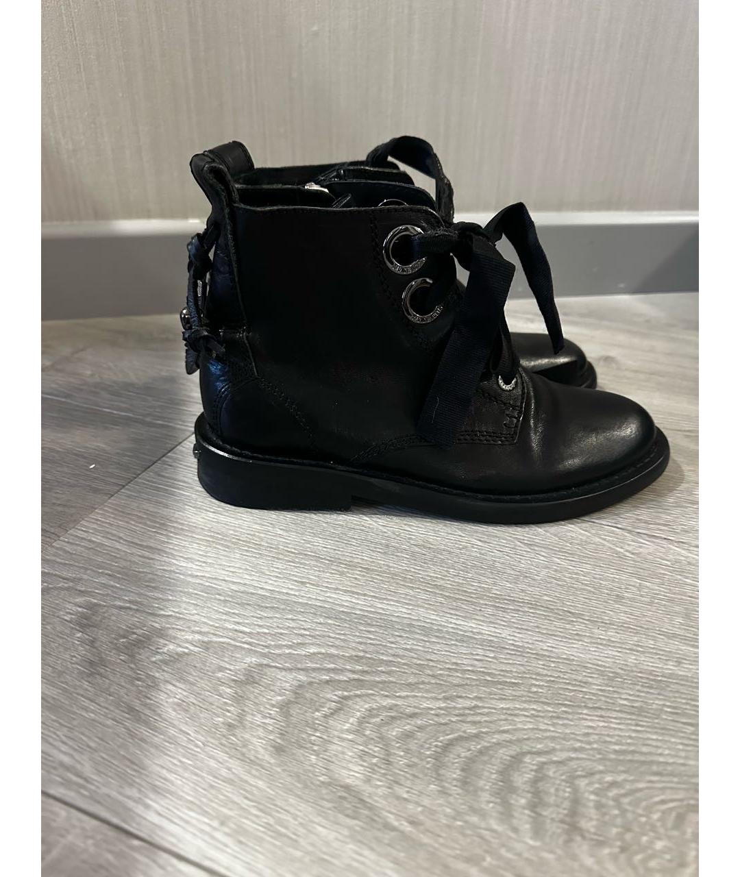 ZADIG & VOLTAIRE Черные кожаные ботинки, фото 2