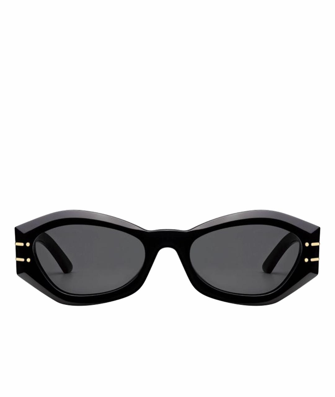 CHRISTIAN DIOR Черные пластиковые солнцезащитные очки, фото 1