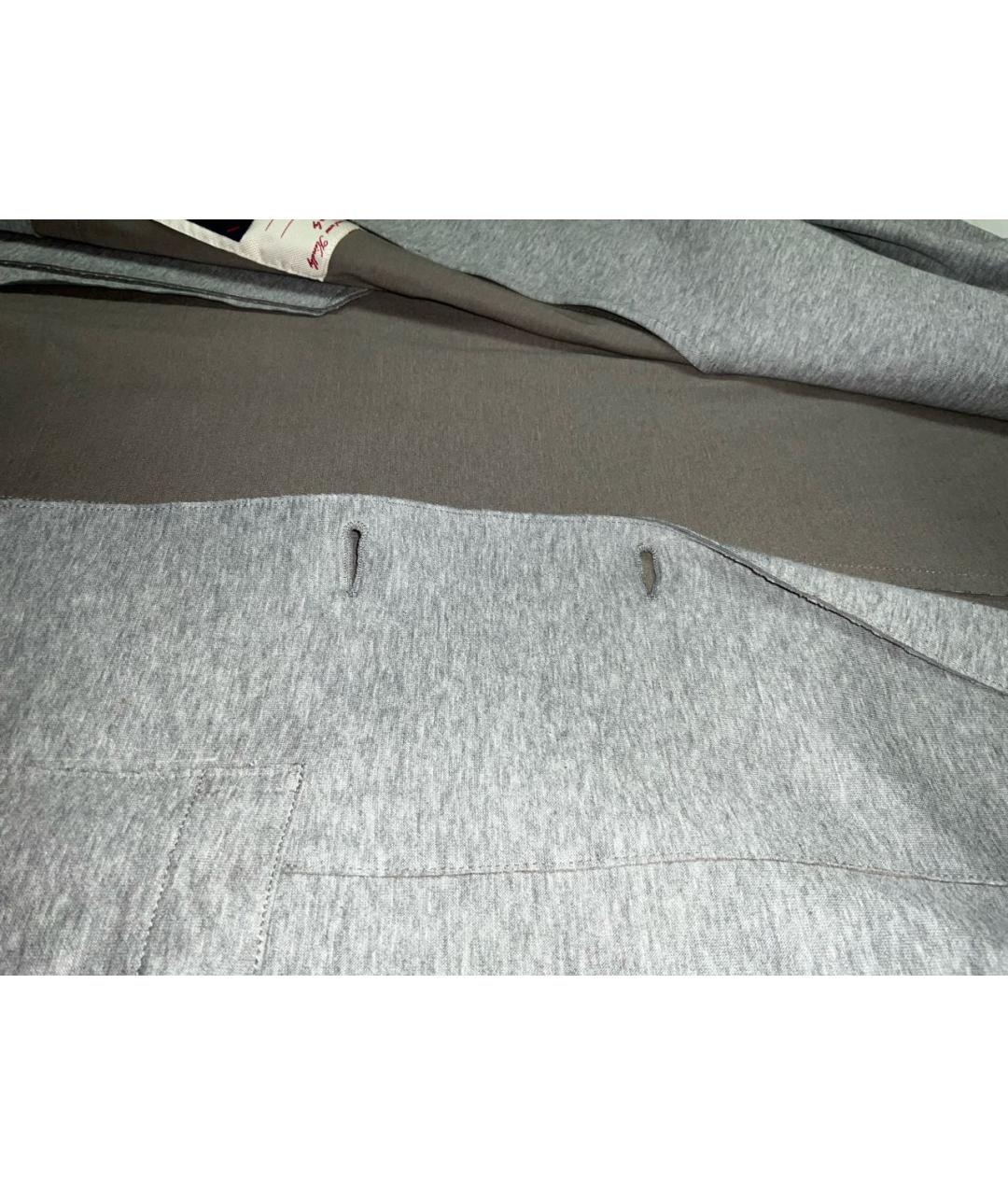 CAPOBIANCO Серый хлопковый пиджак, фото 3