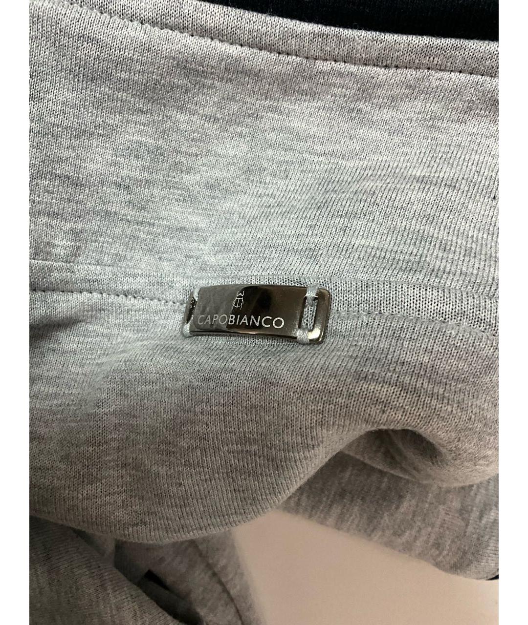 CAPOBIANCO Серый хлопковый спортивный костюм, фото 6