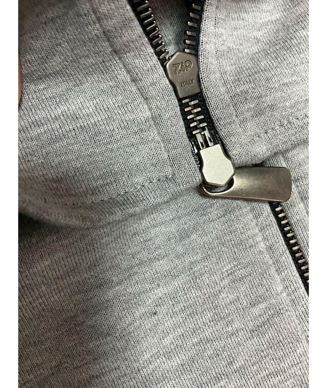 CAPOBIANCO Серый хлопковый спортивный костюм, фото 2