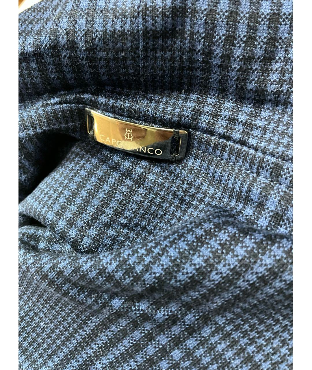 CAPOBIANCO Темно-синий хлопковый спортивный костюм, фото 8