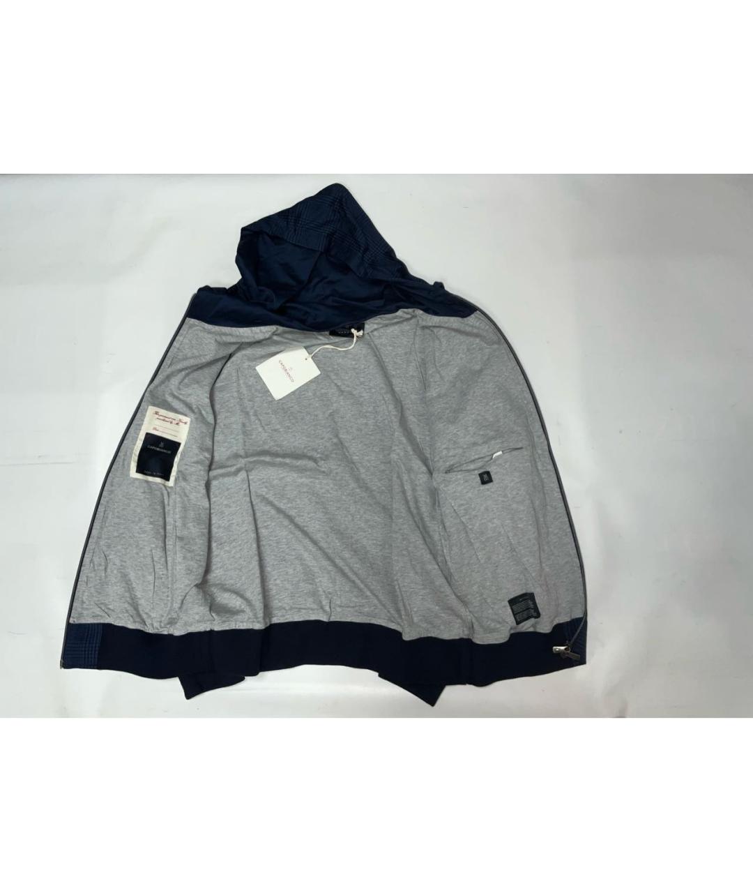 CAPOBIANCO Темно-синий хлопковый спортивный костюм, фото 2