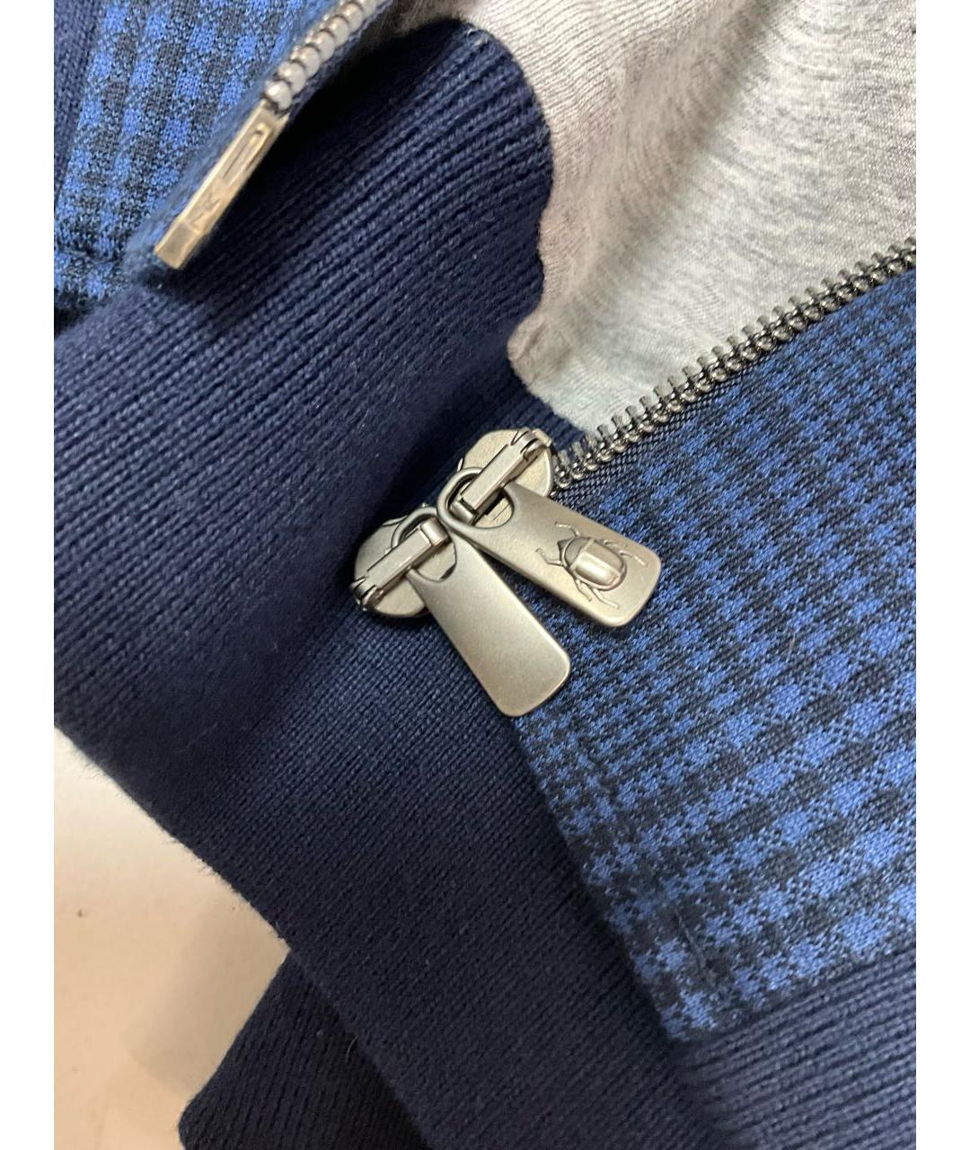 CAPOBIANCO Темно-синий хлопковый спортивный костюм, фото 5