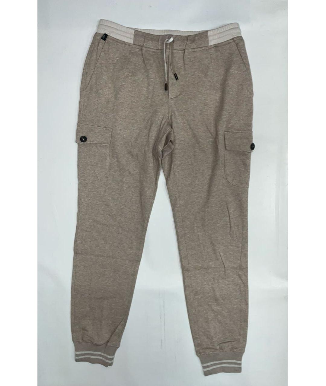 CAPOBIANCO Бежевый хлопковый спортивный костюм, фото 7