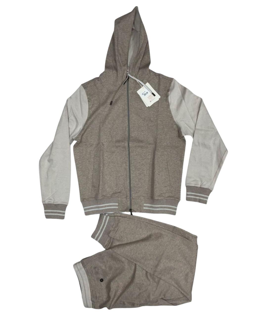 CAPOBIANCO Бежевый хлопковый спортивный костюм, фото 1