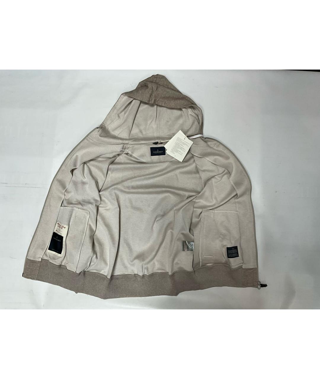 CAPOBIANCO Бежевый хлопковый спортивный костюм, фото 2