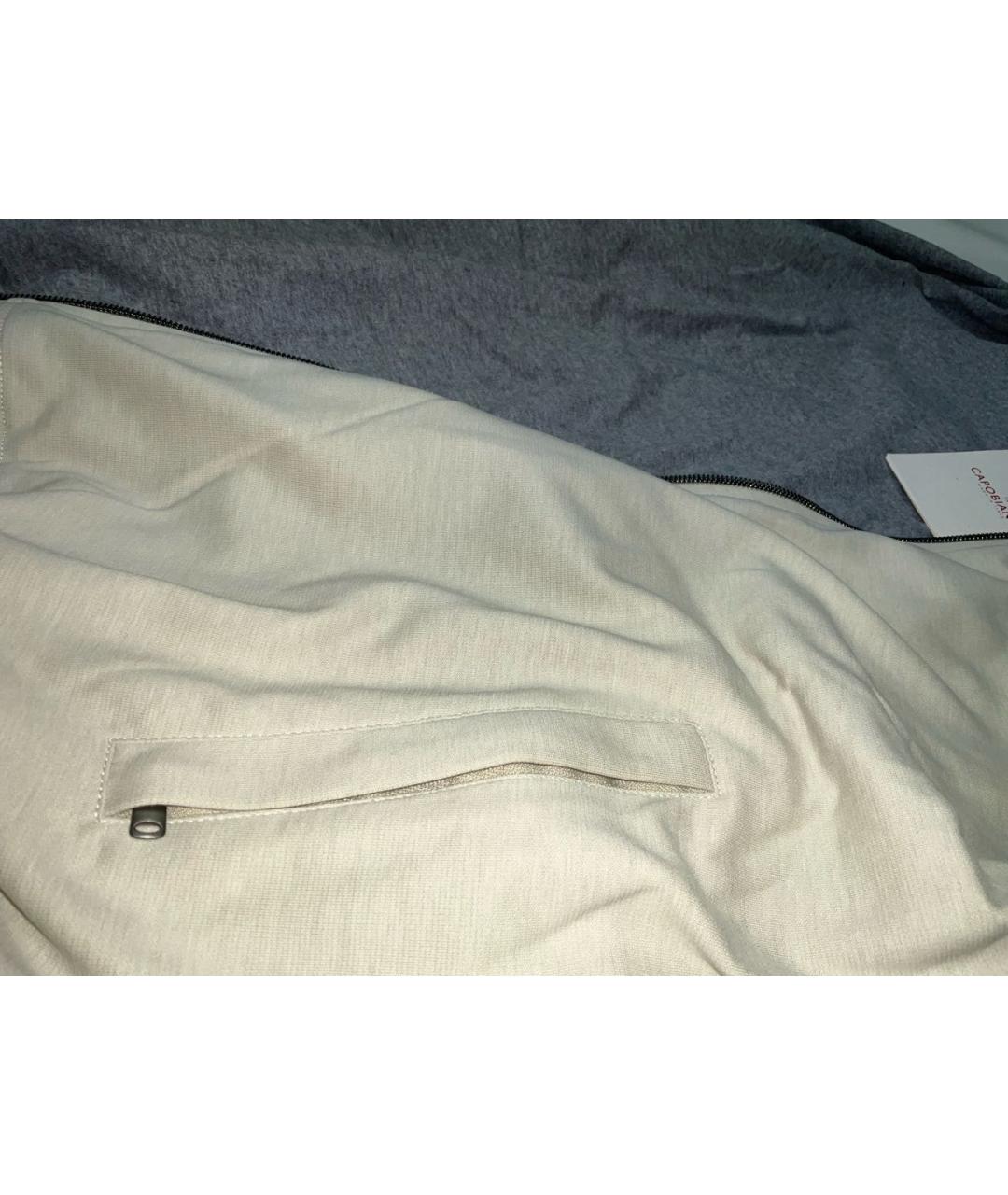 CAPOBIANCO Бежевый хлопковый спортивный костюм, фото 4