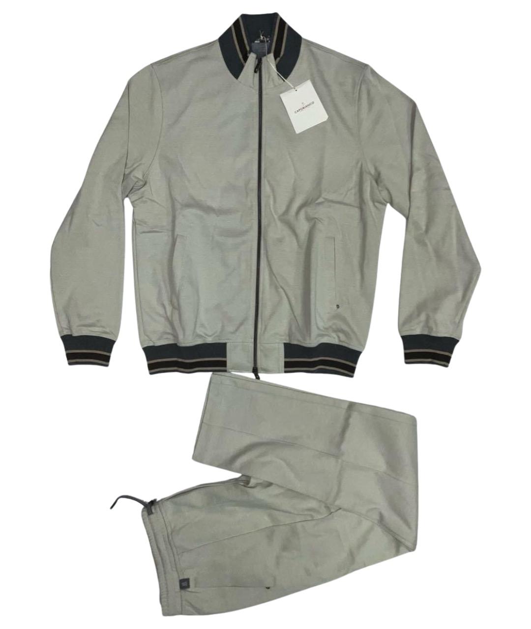 CAPOBIANCO Бежевый хлопковый спортивный костюм, фото 1