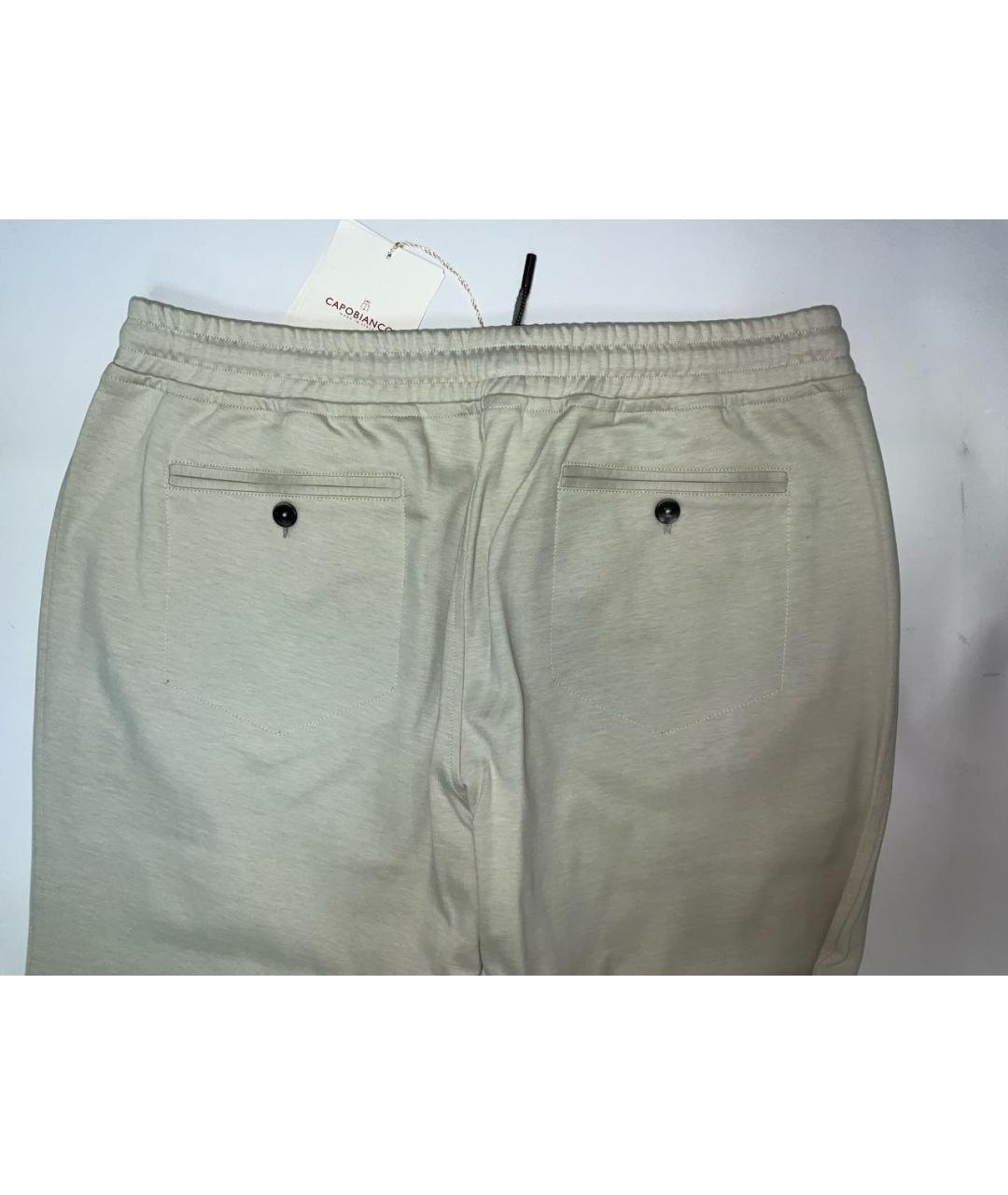 CAPOBIANCO Бежевый хлопковый спортивный костюм, фото 8